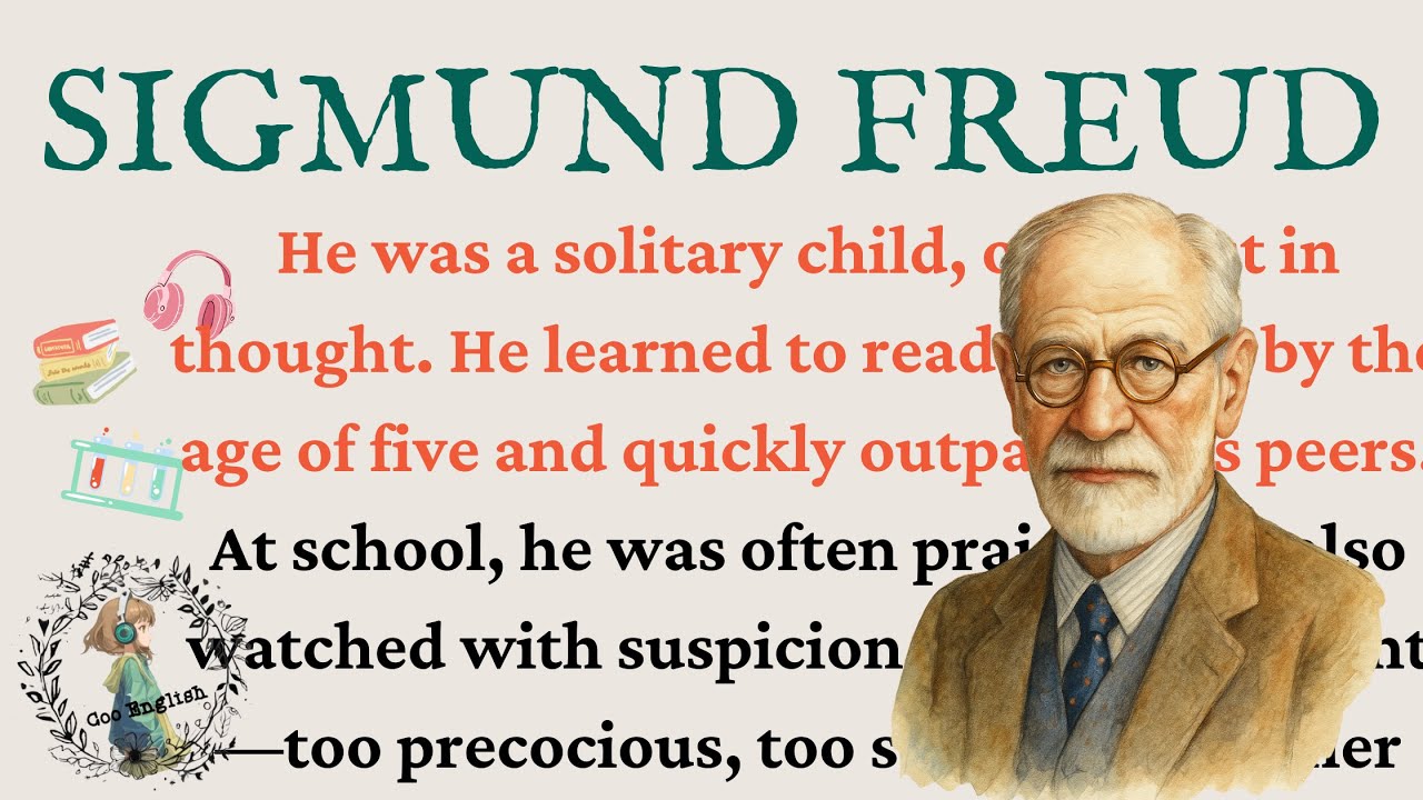 🎧Learn English with Sigmund Freud's Life 🌹 | Biography + Listening Practice | C1 Level 📝🌱