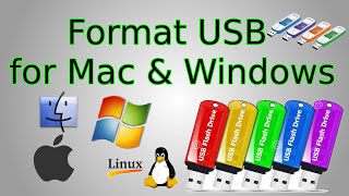 How to Format USB Flash Drive for Mac, Windows PC & Linux Compatibility -  YouTube