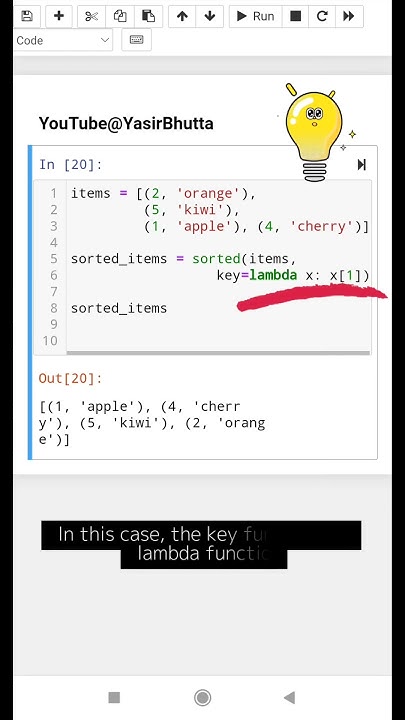 #4 Sorting HOW TO | How to Sort a List of Fruit Tuples in Python (with ...