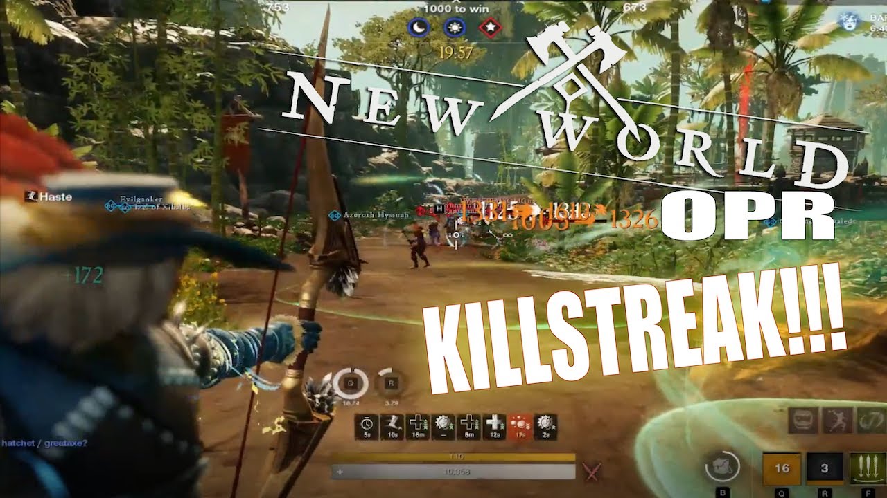 STR/DEX POWER RANGER! (Bow/Hatchet Build v1) ⚔️NEW WORLD PvP⚔️ Outpost ...