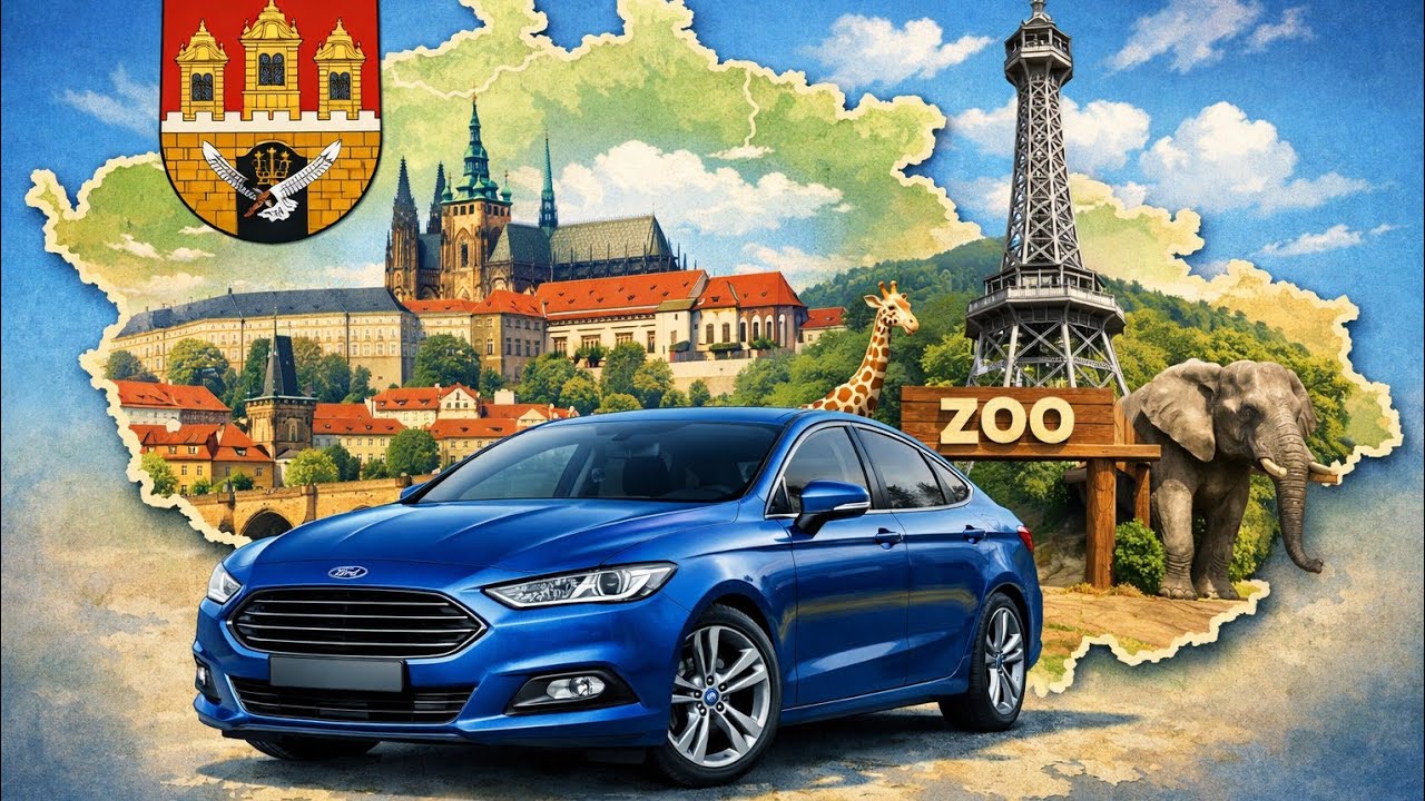 🚗 Praha Černý Most → Bříství | Klidná jízda autem | 4K | Bez komentáře