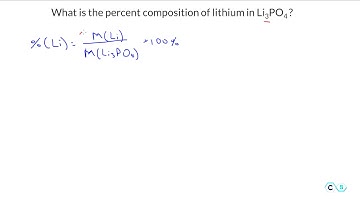 Percent composition: Practice problem 2 - Li3PO4