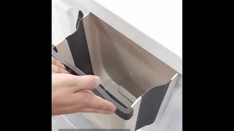 Thùng rác, Giỏ rác VUÔNG đa năng gấp gọn treo kẹp tủ bếp nhựa dẻo siêu bền catanshop.net