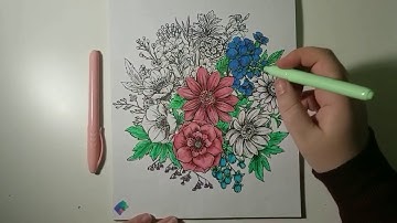 Relaxing | Beginning to Color: Flowers | Part 2