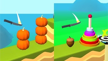 Knife Jump! Very Satisfying And Relaxing ASMR Slicing Game