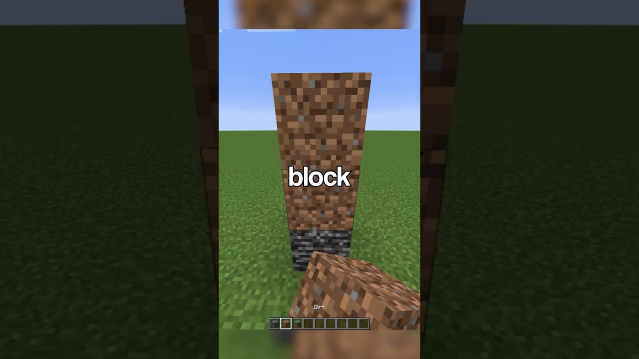 Menghacurkan Seluruh Dirt Di Minecraft Superflat #shorts