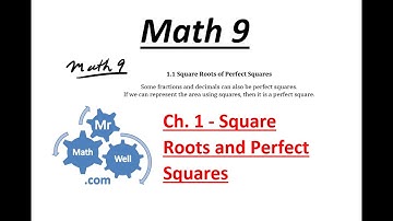 Math 9 -1.1 Perfect Square decimals and fractions Lesson