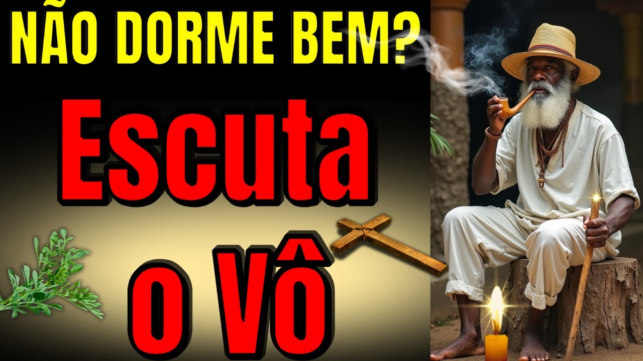 REZA FORTE de PRETO VELHO para DORMIR EM Paz | Tristeza, Ansiedade e Pensamentos Pesados