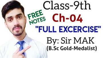 Exercise of Turning Effect of force, Ch- 04 Class 9th Physics Federal Board, Apsacs