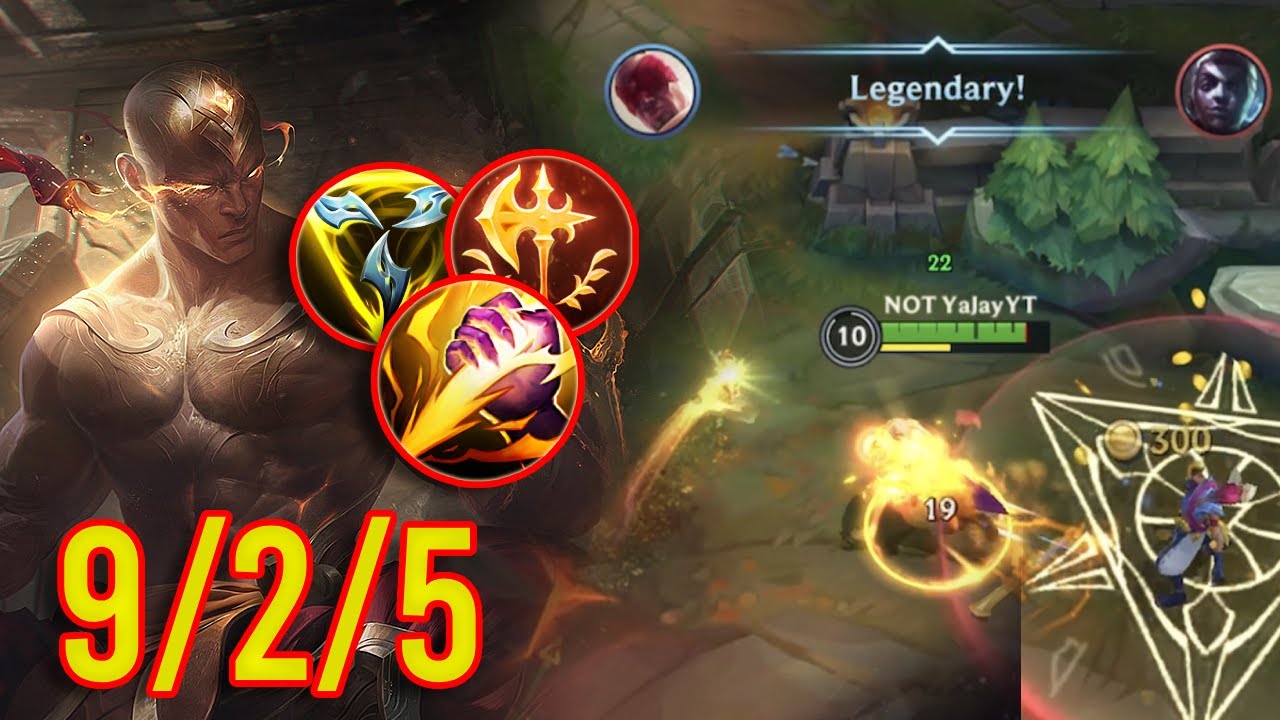 WILD RIFT: LEESIN JUNGLE | RANK GAMEPLAY (BUILD AND RUNES)