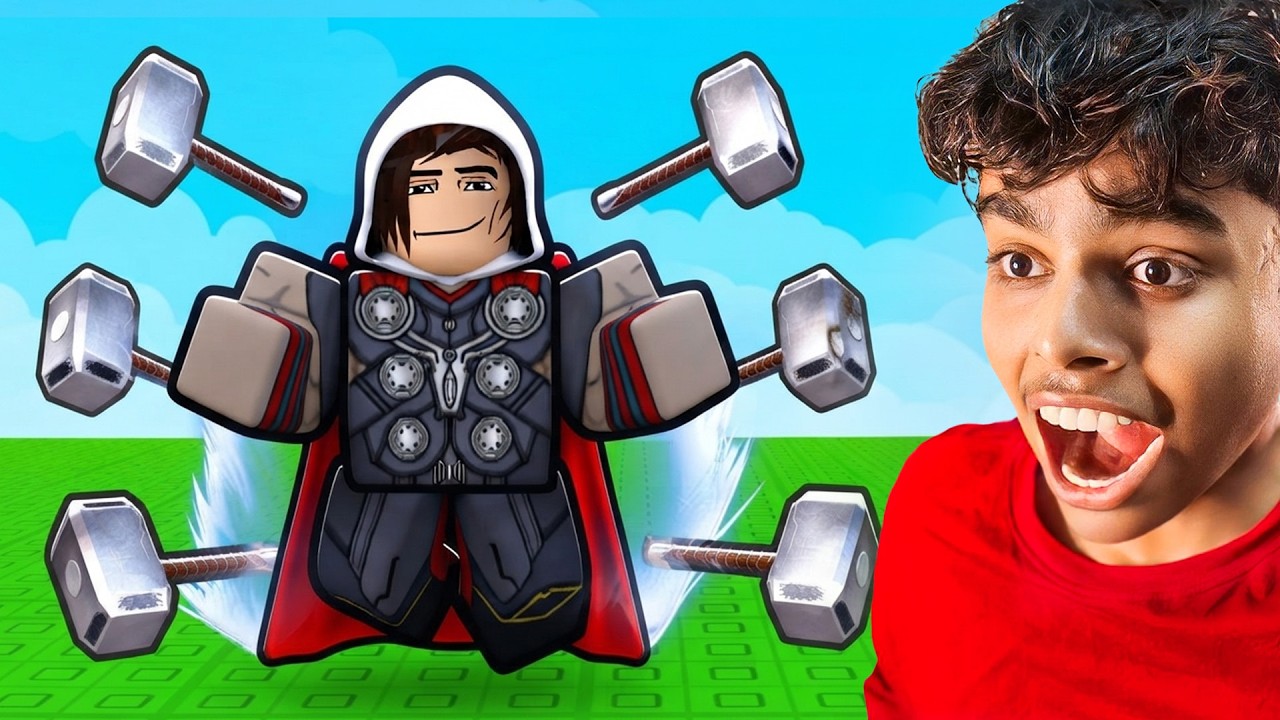 BECOMING THE STRONGEST SUPERHERO IN ROBLOX..