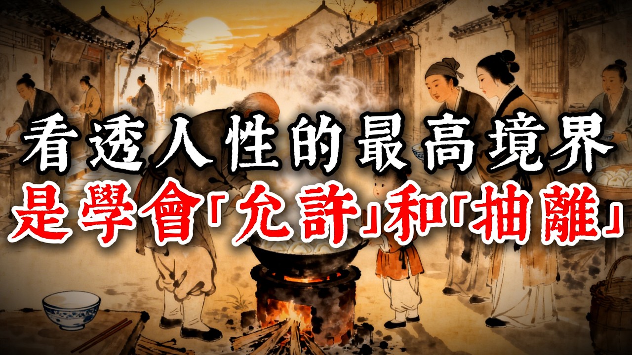 看透人性的最高境界，是學會「允許」和「抽離」#謀略 #人生哲學 #自我提升 #處世之道 #修行 #正能量