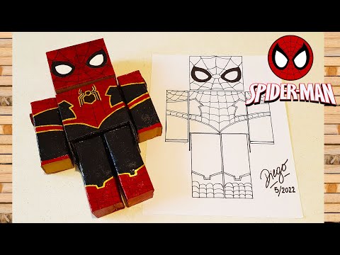 MAKE YOUR OWN SPIDER-MAN FIGURE!! SPIDER-MAN NO WAY HOME FROM RECYCLED CARDBOARD AT HOME!! EASY DIY!