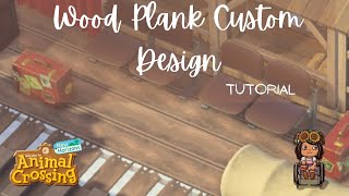 Wooden Deck / Platform / Plank Custom Design Tutorial. Horizontal and Vertical ACNH Animal Crossing