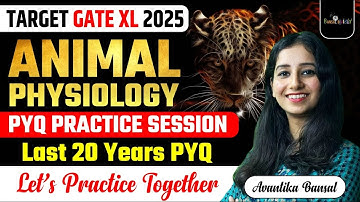 GATE XL PYQ Questions Practice II Animal Physiology Question Practice I GATE XL 2025
