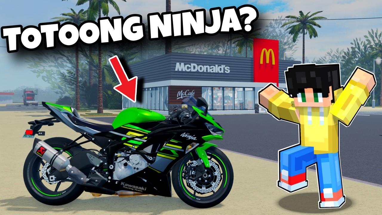 NAGING DELIVERY ang NINJA BIG BIKE Parang TOTOONG BUHAY sa MCDONALDS sa Roblox