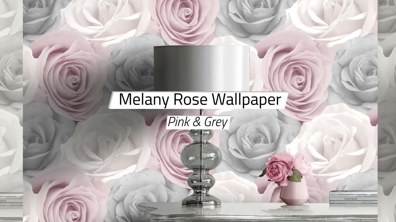Melany Rose Wallpaper - World of Wallpaper - Pink AF0013 - YouTube