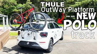 VW POLO 2024 com Transbike Thule OutWay Platform 993001 - Instalação PASSO A PASSO