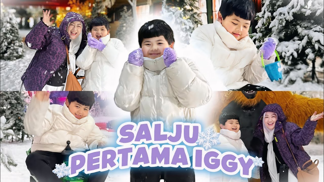 PERTAMA KALI IGGY MAIN SALJU! GAK KUAT DINGIN! 