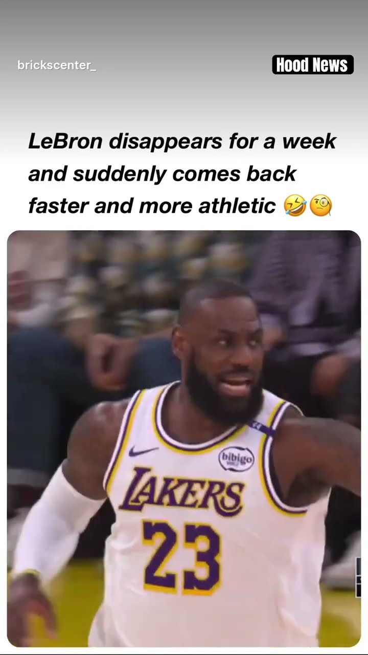 What happened to Bron in Germany? #hoodnews #lebronjames #dunk #omg #kingjames #basketball #how