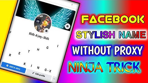STYLISH FACEBOOK NAME WITHOUT UPDATE WITHOUT PROXY 2022 || VERY EASY UNIQUE NAME #STYLISHNAME