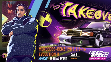 Mercedes-Benz 190 E 2.5-16 Evolution II | Day 2  FRONTMAN | NFS No Limits: Takeover