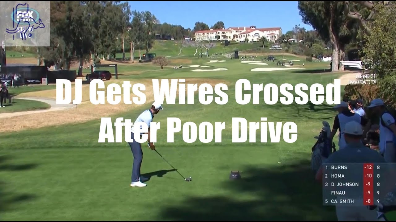 DJ Gets Wires Crossed After Poor Drive Golf Rules Explained YouTube