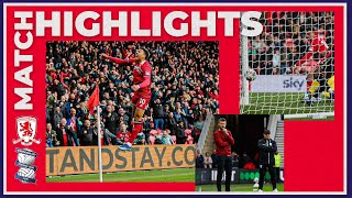 Highlights | Boro 1 Birmingham City 0 | Matchday 12