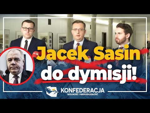 Jacek Sasin - pierwszy szkodnik polskiej gospodarki. Konfederacja żąda jego dymisji!