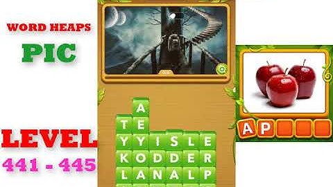 Word Heaps: Pic Puzzle Level 441 - 445 | All Answers | Walkthrough