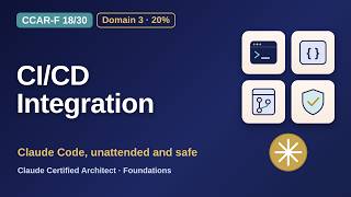 Full CCAR-F 18/30: CI/CD Integration | Claude Certified Architect Foundations Guide
