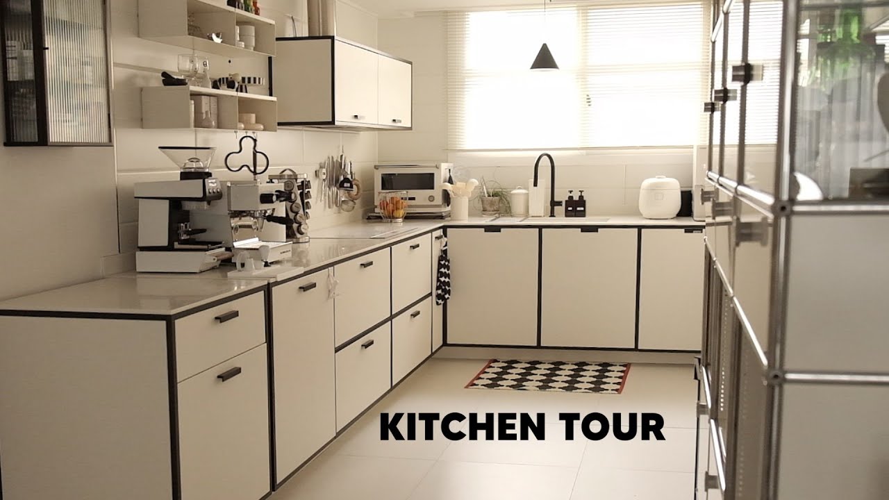 무채색을 좋아하는 부부의 신혼집 키친 투어 👩🏻‍🍳👨🏻‍🍳 | WAMB 신혼집 주방을 소개합니다 | 부엌 리모델링 & 그릇 살림템 & 주방 정리법 + MMK 주방 공사 후기