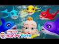 Apprenez les couleurs avec Bébé Requin | Chansons et Comptines Pour Enfants | HappyTots Français