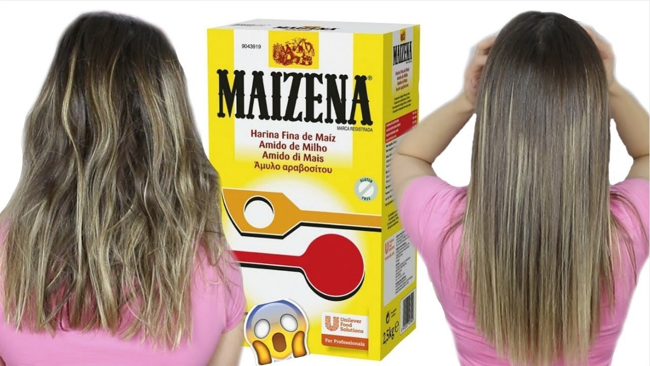 CABELLO LISO NATURAL CON MAIZENA? | Hidrata y da Brillo - YouTube