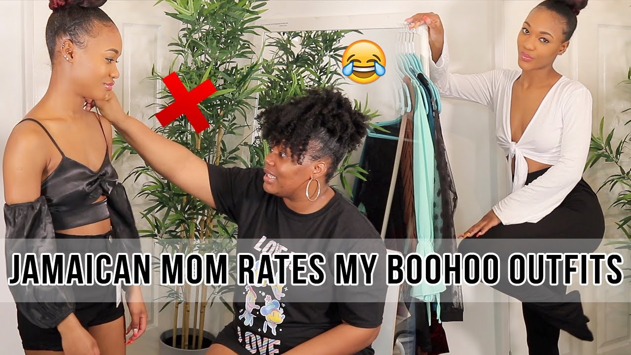 ТЫ ЗАХОДИШЬ НА САЙТ И ВЫБИРАЕШЬ ЭТО? | МОЯ ЯМАЙСКАЯ МАМА ОЦЕНИВАЕТ МОИ НАРЯДЫ В СТИЛЕ BOOHOO ♡ @O...