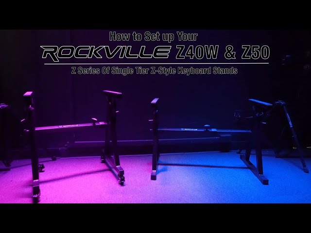 How To Set Up Your Rockville Z-Style Pro Keyboard Stand w Wheels+