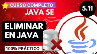 ♨️ 5.11 ► How to DELETE DATA in a DATABASE from JAVA ✅【 JAVA COURSE FROM SCRATCH 】