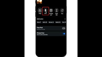 38. XO How to add an audio to a post