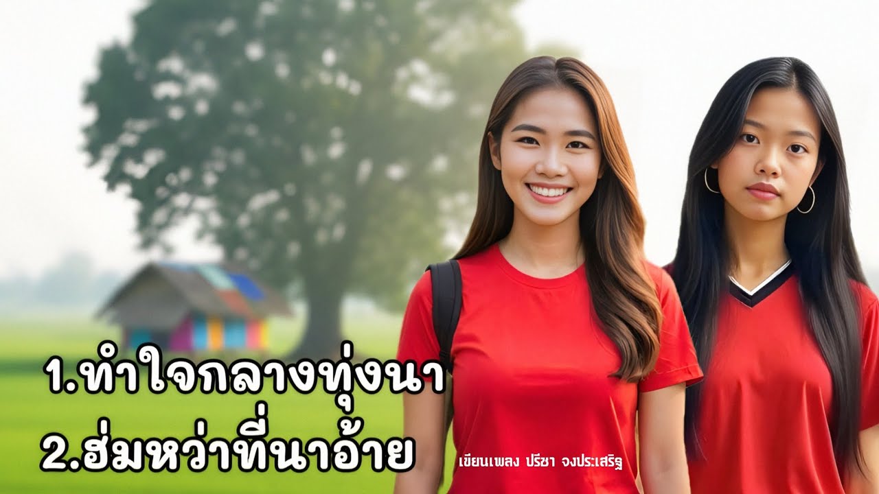 ทำใจกลางทุ่งนา&ฮ่มหว่าที่นาอ้าย เพลงความรักหนุ่มสาวบ้านๆ [Mv สร้างจาก Ai ]