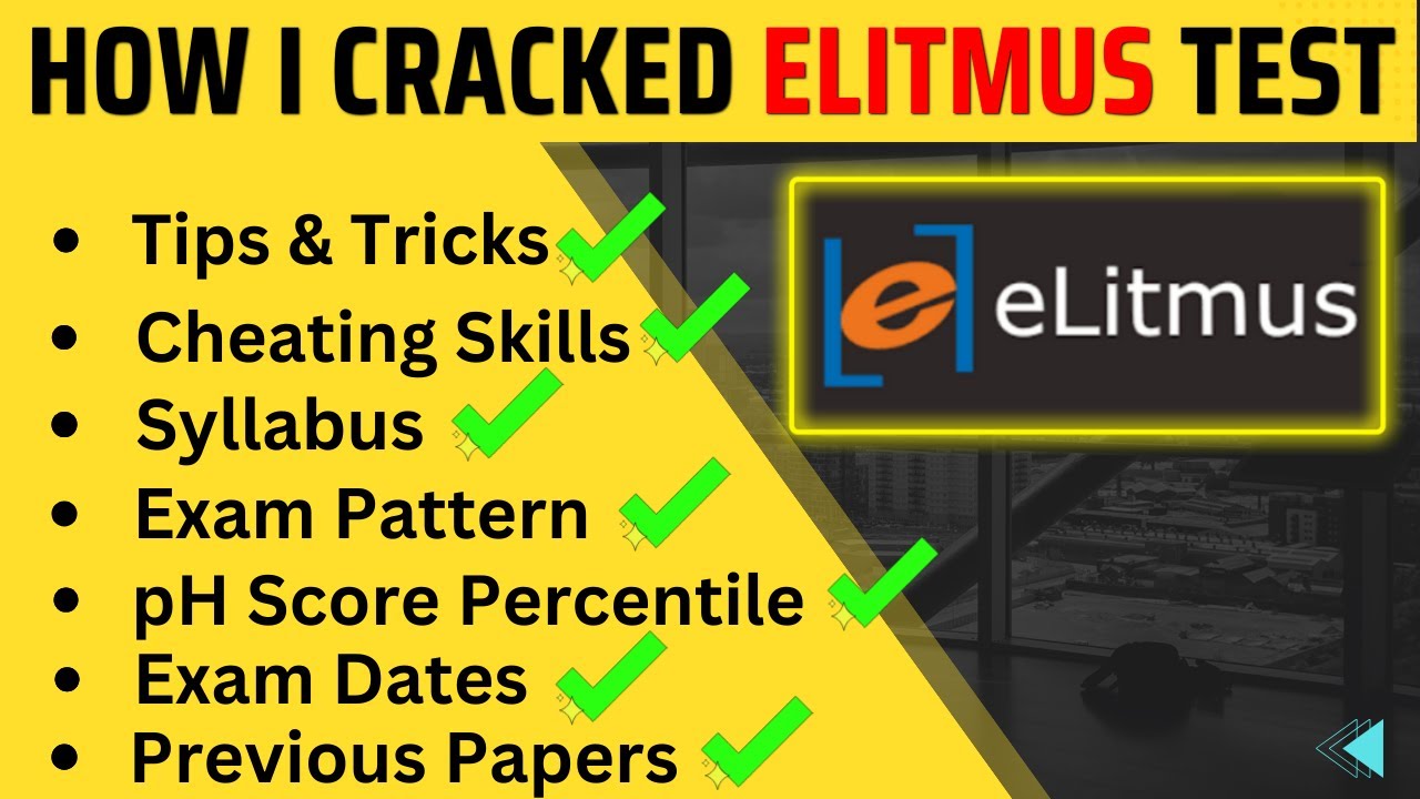 How I cracked Elitmus pH Test Tips to Crack Elitmus PH Test Books