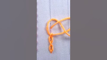 cable chain stitch, basic hand embroidery tutorial