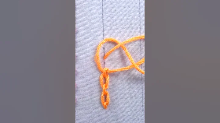 cable chain stitch, basic hand embroidery tutorial