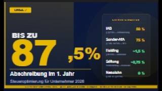87,5 % Abschreibung im ersten Jahr – der legale Steuer-Hack für Unternehmer 2026
