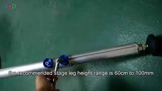 Adjustable height aluminum quick stage platform installation instruction