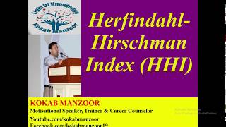 Hirschman Herfindahl Index | numerical explanation of HHI | Concentration ratio vs HHI