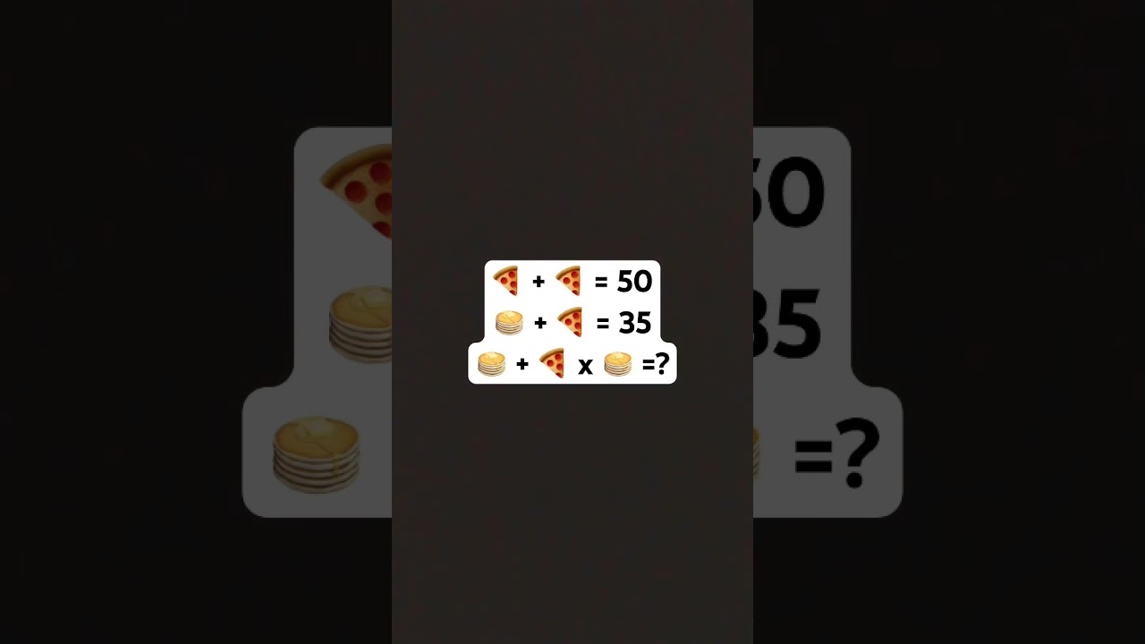 What’s the answer 🍕🥞 