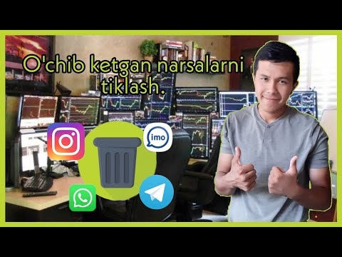 O’chib ketgan narsalarni tiklash. | O’chib ketgan Xabarlarni tiklash