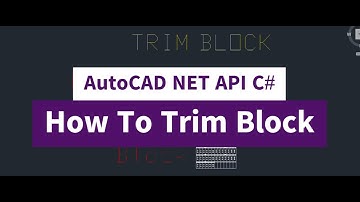 20 | AutoCAD.NET API C# | How to trim multiple blocks