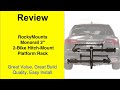 Review and Install of rockymounts MonoRail 2" 2-bike Hitch Mount Platform Bike Rack