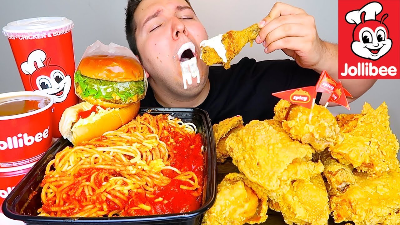 My First Time Trying Jollibee Sides • MUKBANG